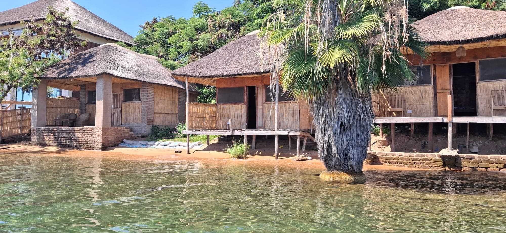 The beach at Chembe village